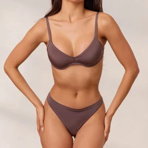 Barely There Plunge BH - Violettbrun