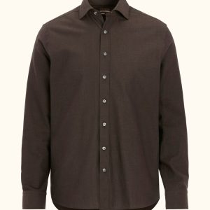 Cut Away Brushed Flann Skjorta
