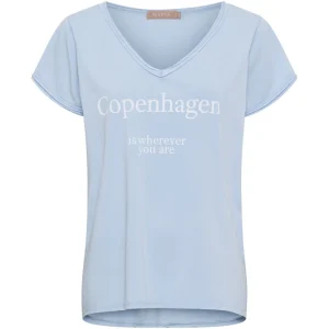 Marta du Chateau dam T-Shirt MdcNorina 22031C - Celeste