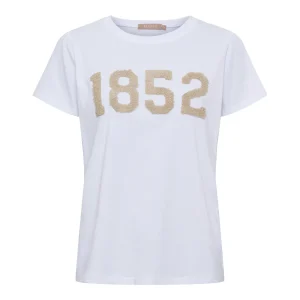 Marta du Chateau dam T-shirt MdcAlvera 84275-1852 - White/beige