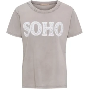 Marta du Chateau dam T-shirt MdcBelina 22585 Soho - Fango