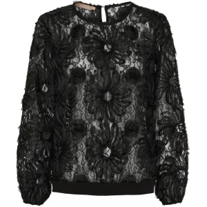 Marta du Chateau dam blus MdcLykke 7688 - Black